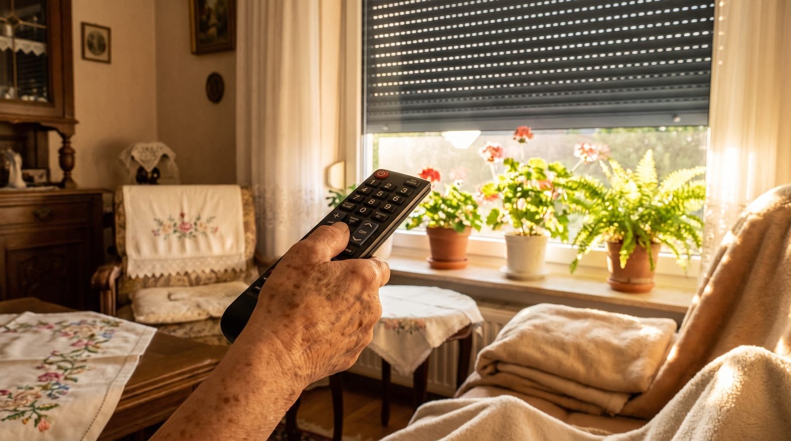 Volets roulants motorisés seniors